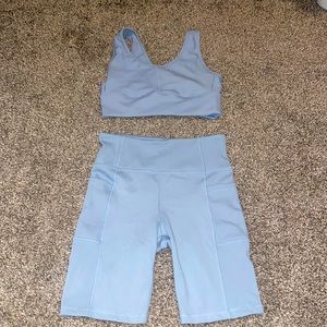 Biker Short/ Sports Bra Set
